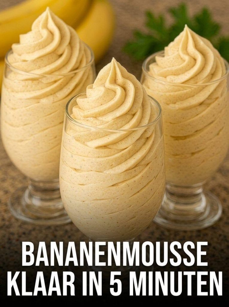 Deze Italiaanse bananenmousse is onweerstaanbaar romig: klaar in slechts 5 minuten en zonder oven!